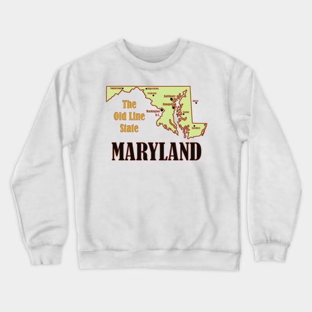 Maryland Crewneck Sweatshirt by Pr0metheus